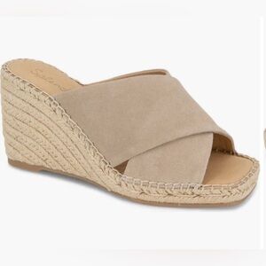 Splendid Britt Espadrille Platform Wedge Slide Sandal Women Sz 8.5 M